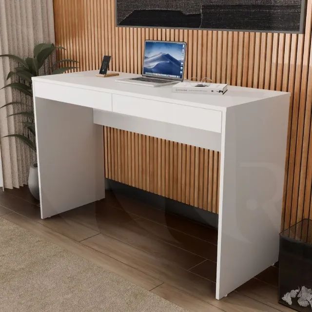 Mesa Escritório 100% MDF Com 2 Gavetas *NOVA*  - Foto 2