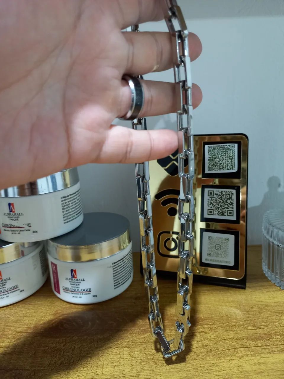 Colar de corrente grossa aço inoxidável  - Foto 3