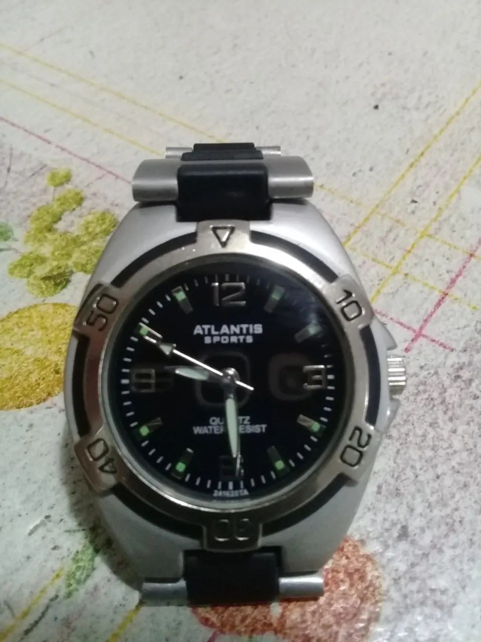 Relógio Atlantis Sports Analógico, revisado, tudo funcionando, funciona com bateria - Foto 2