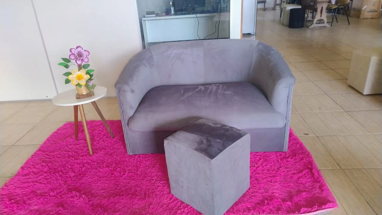 Poltronas 1 e 2 lugares com puff - Foto 4