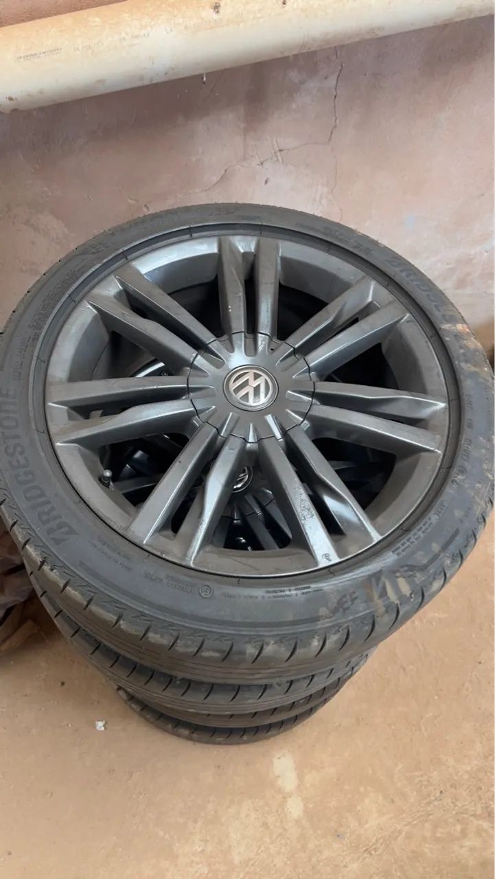 Vendo jogo de rodas aro 17 - furação 5x112 (modelo Golf TSI) - Foto 5