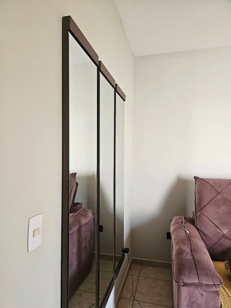 Conjunto painel tv e espelhos64520807187458121