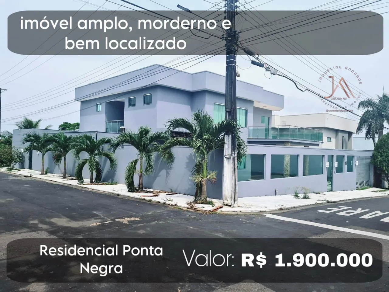 Casa / 4 quartos (3 suítes master) /Ponta Negra