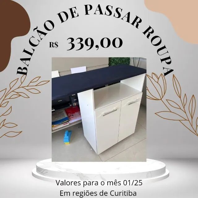 Promoção Balcao de Passar Roupa  - 06/01  