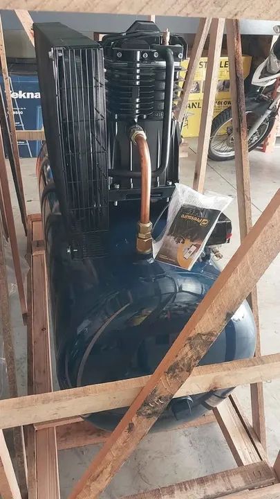 Compressor de ar 250L 20Pcm 175Lbs Trifásico 5Hp Storm 600 - Pressure (Loja) - Foto 4
