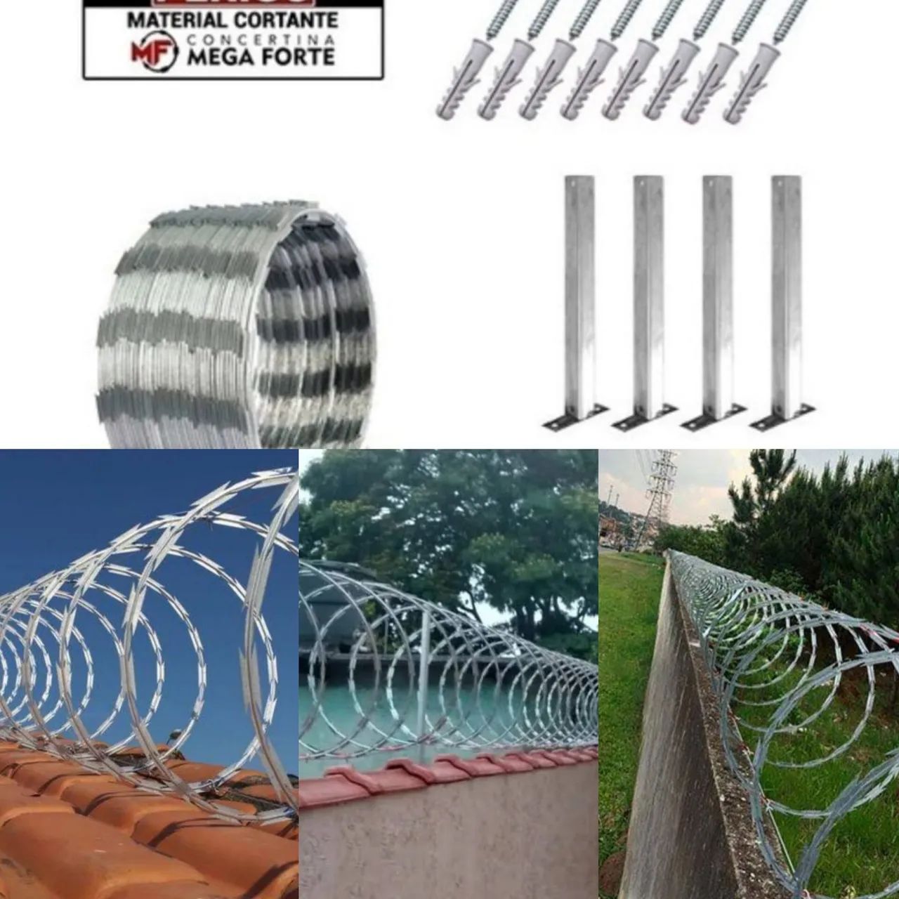 Cerca Concertina para Segurança Residencial faça se orçamento aceitamos cartões