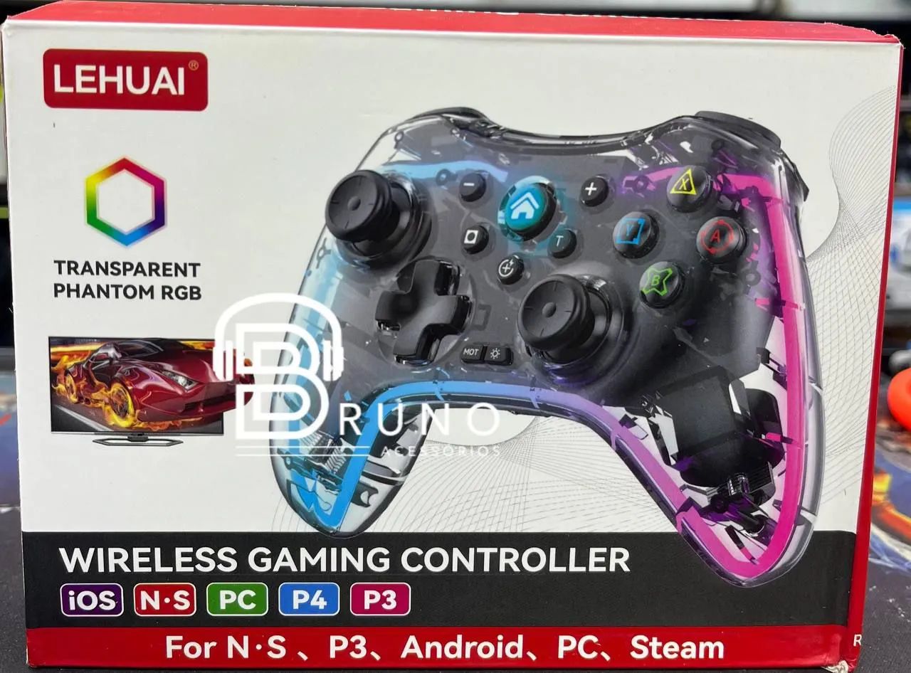 Controle de Videogame Transparente para Android, PC e PS3 - Foto 5