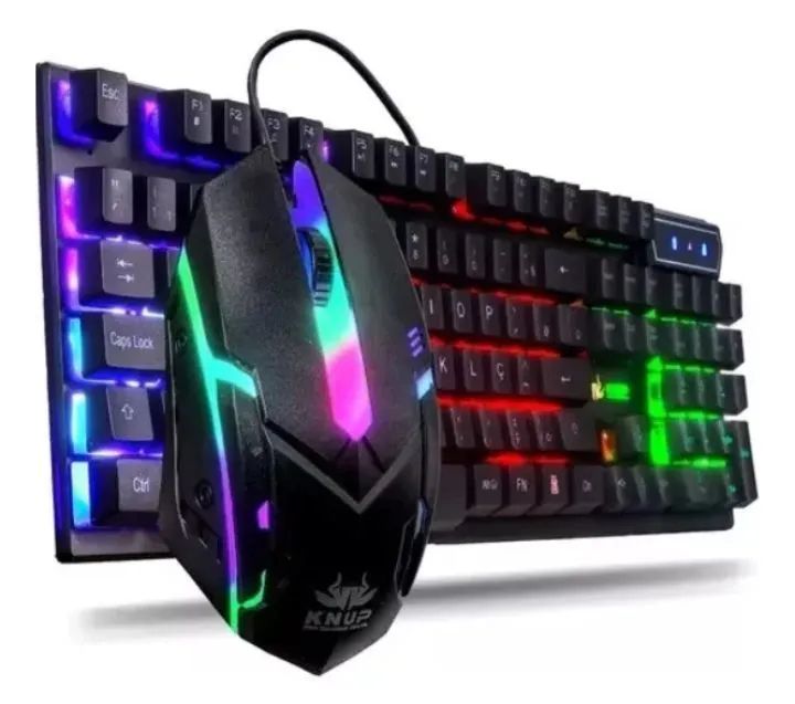 Kit Teclado e Mouse Gamer RGB Iluminado ( Promoção )