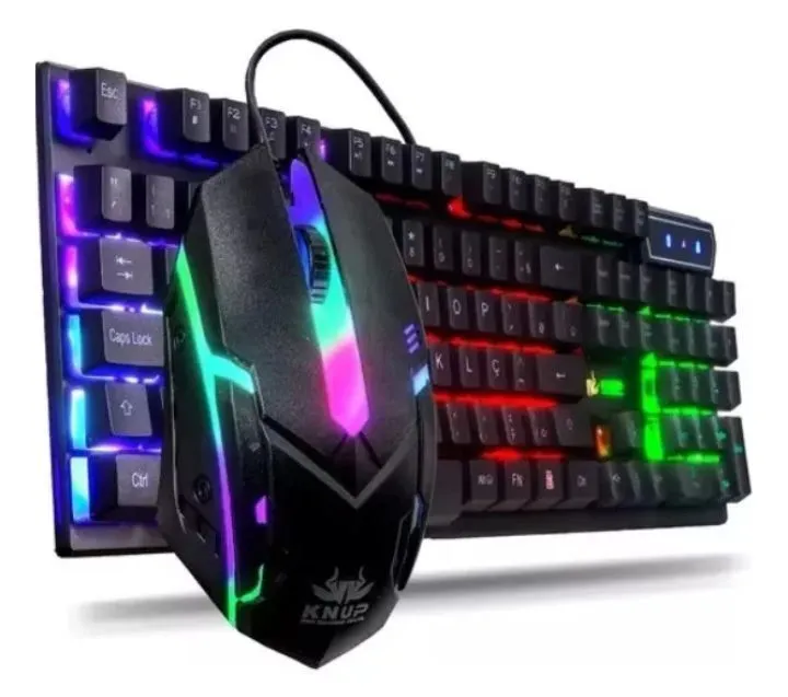 Kit Teclado e Mouse Gamer RGB Iluminado ( Promoção )