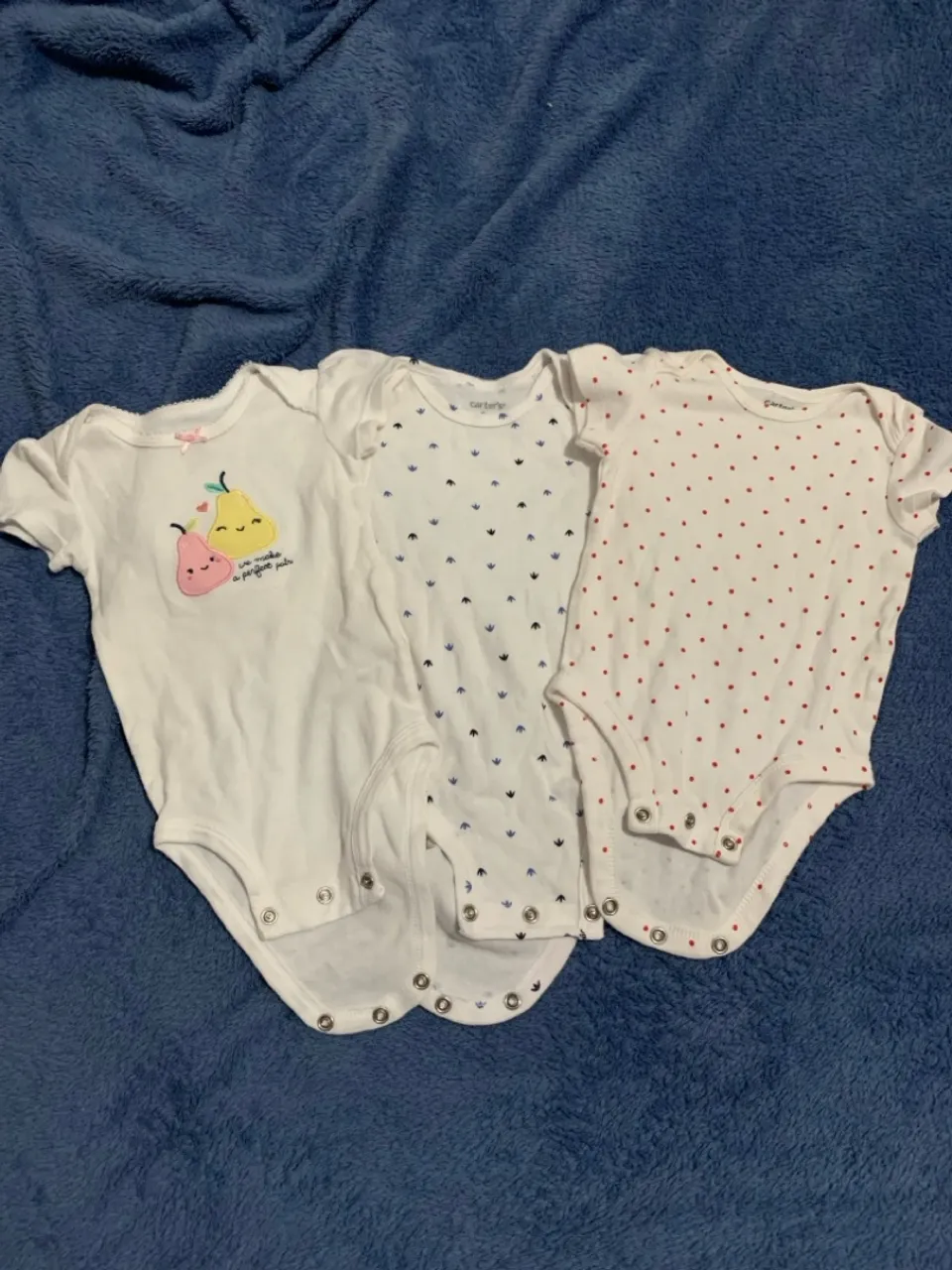 Bodies Carter's para Bebê - Kit com 3