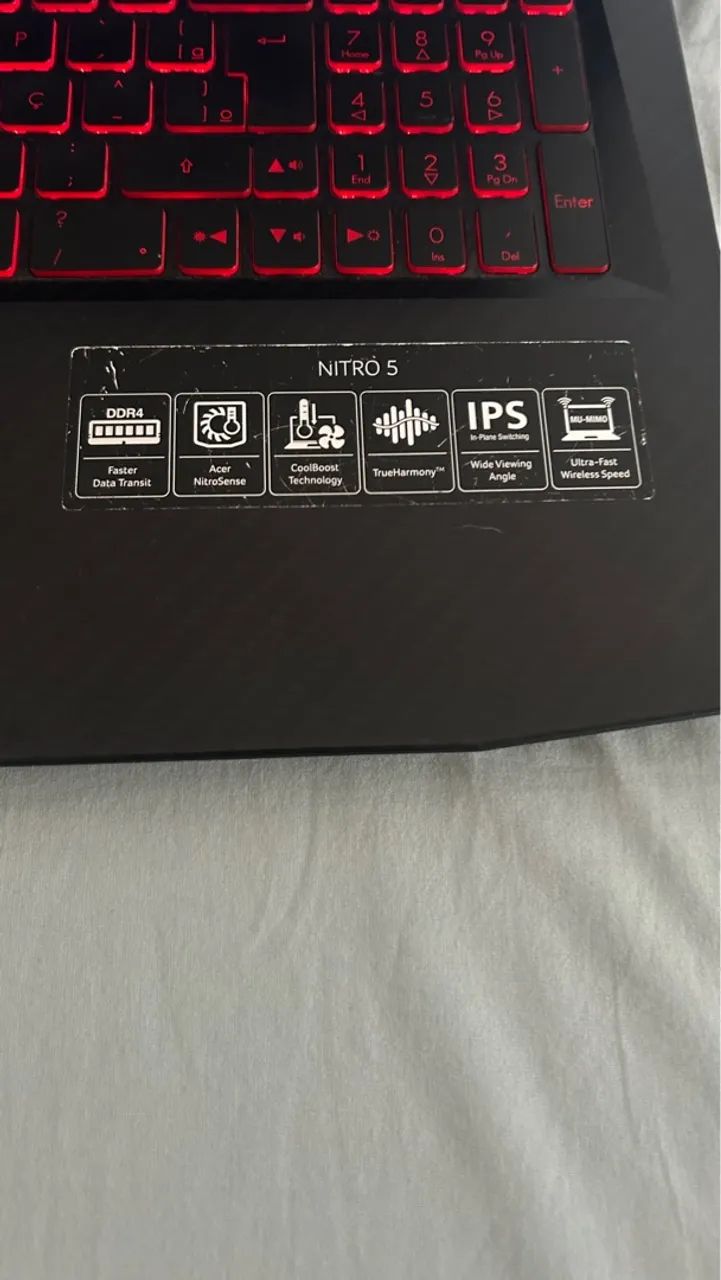 Notebook Gamer Acer Nitro 5 - NVIDIA GTX | Intel Core i5 8ª Geração | DDR4 - Foto 4