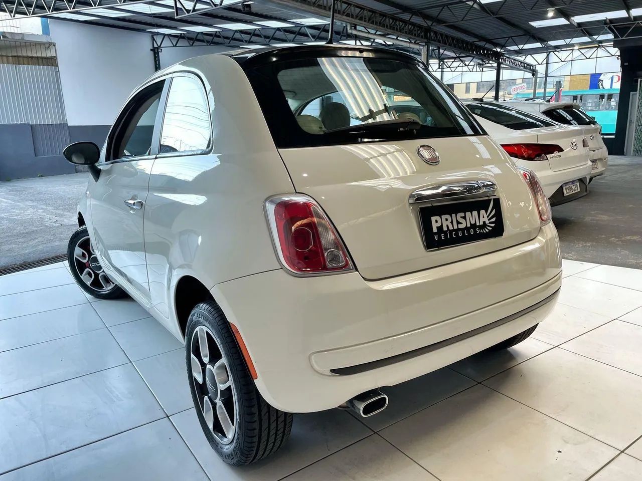 500 CULT 1.4 FLEX 8V EVO DUALOGIC  BRANCA 2011/2012 - Foto 4