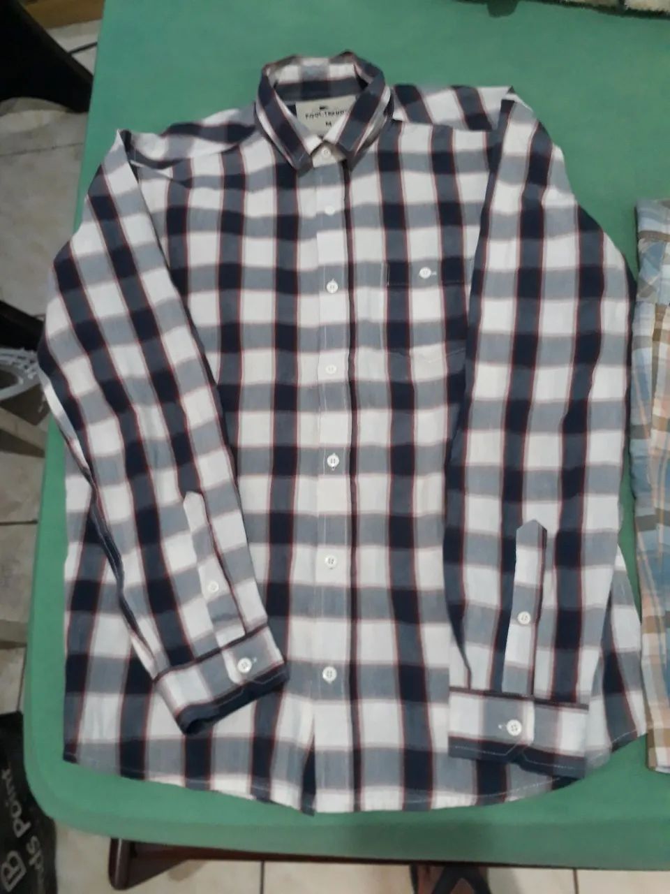 Conjunto de camisa e bermuda xadrez Pool M - Foto 2