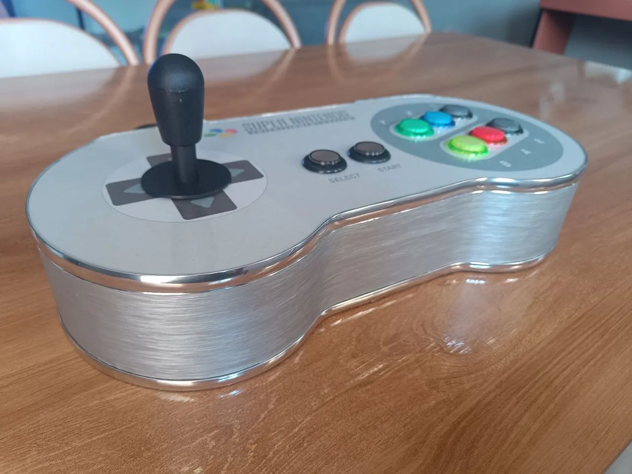 Controle Arcade super Nintendo com placa óptica+zero delay  - Foto 2