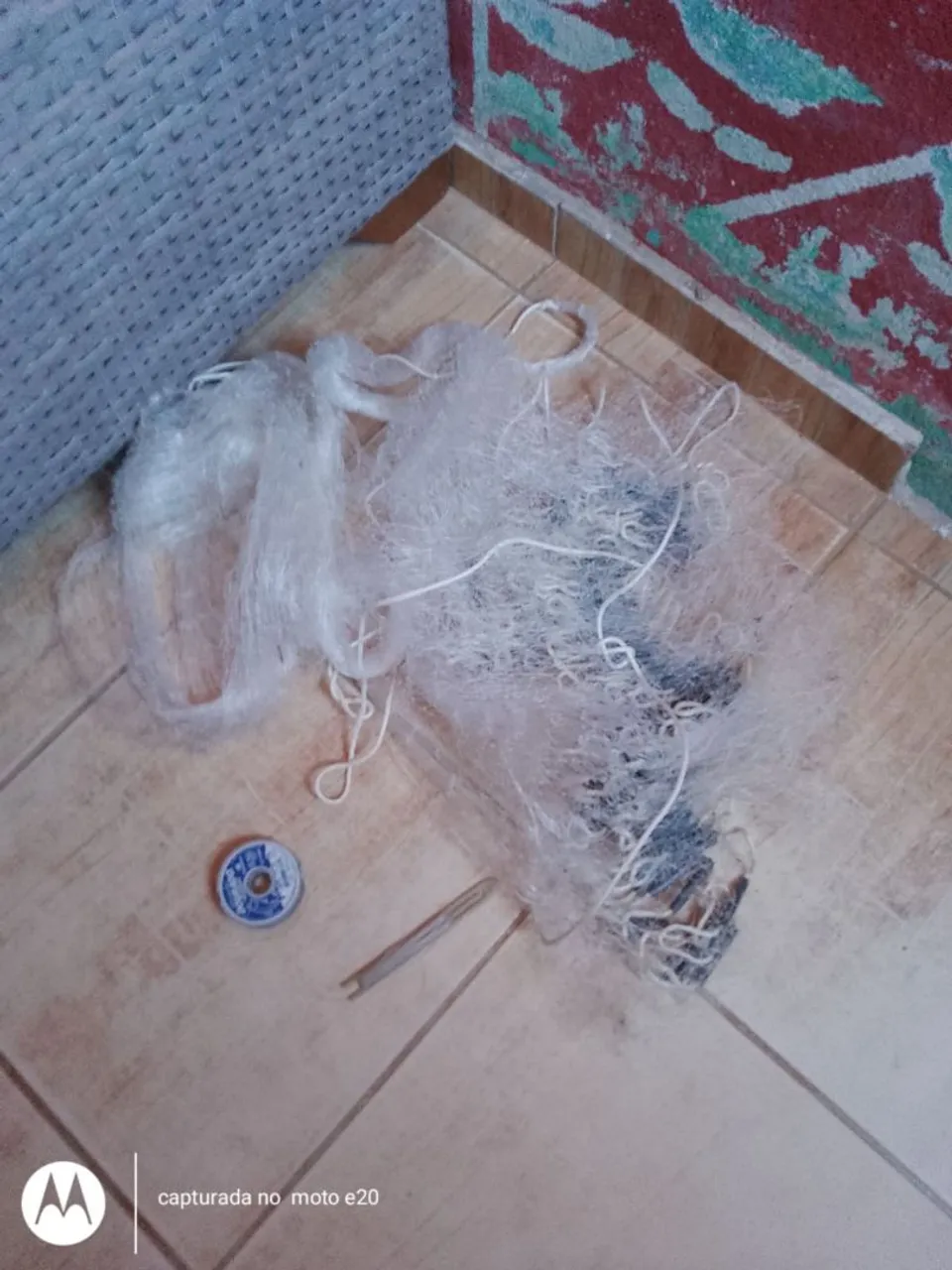 Tarafa de pesca grande malha três dedos