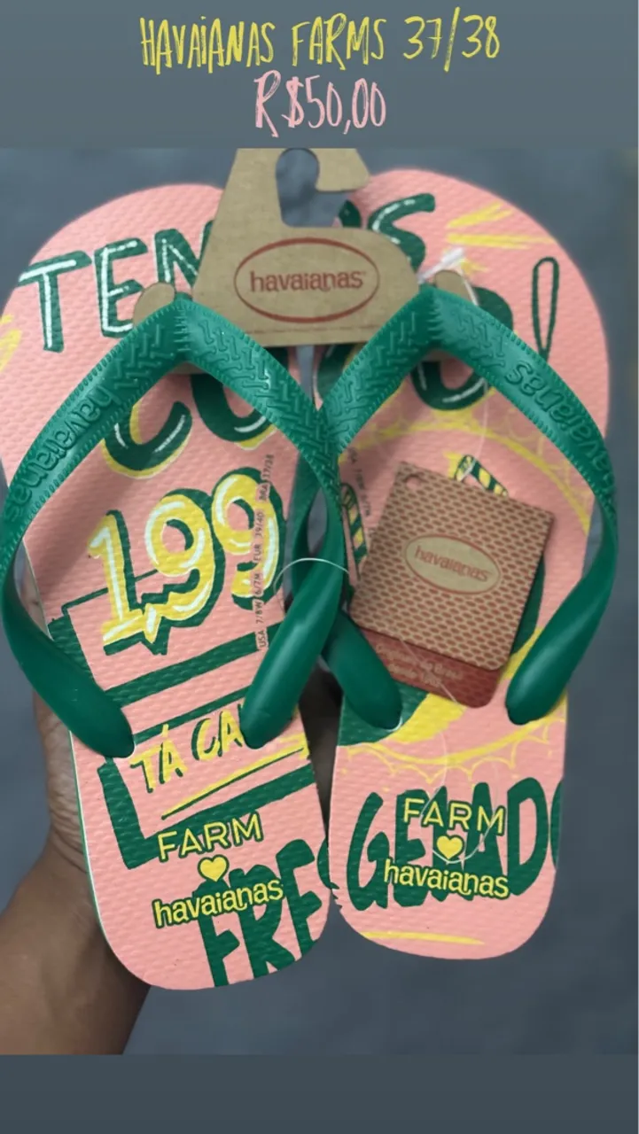 Havaianas Farms 37/38 - R$50,00