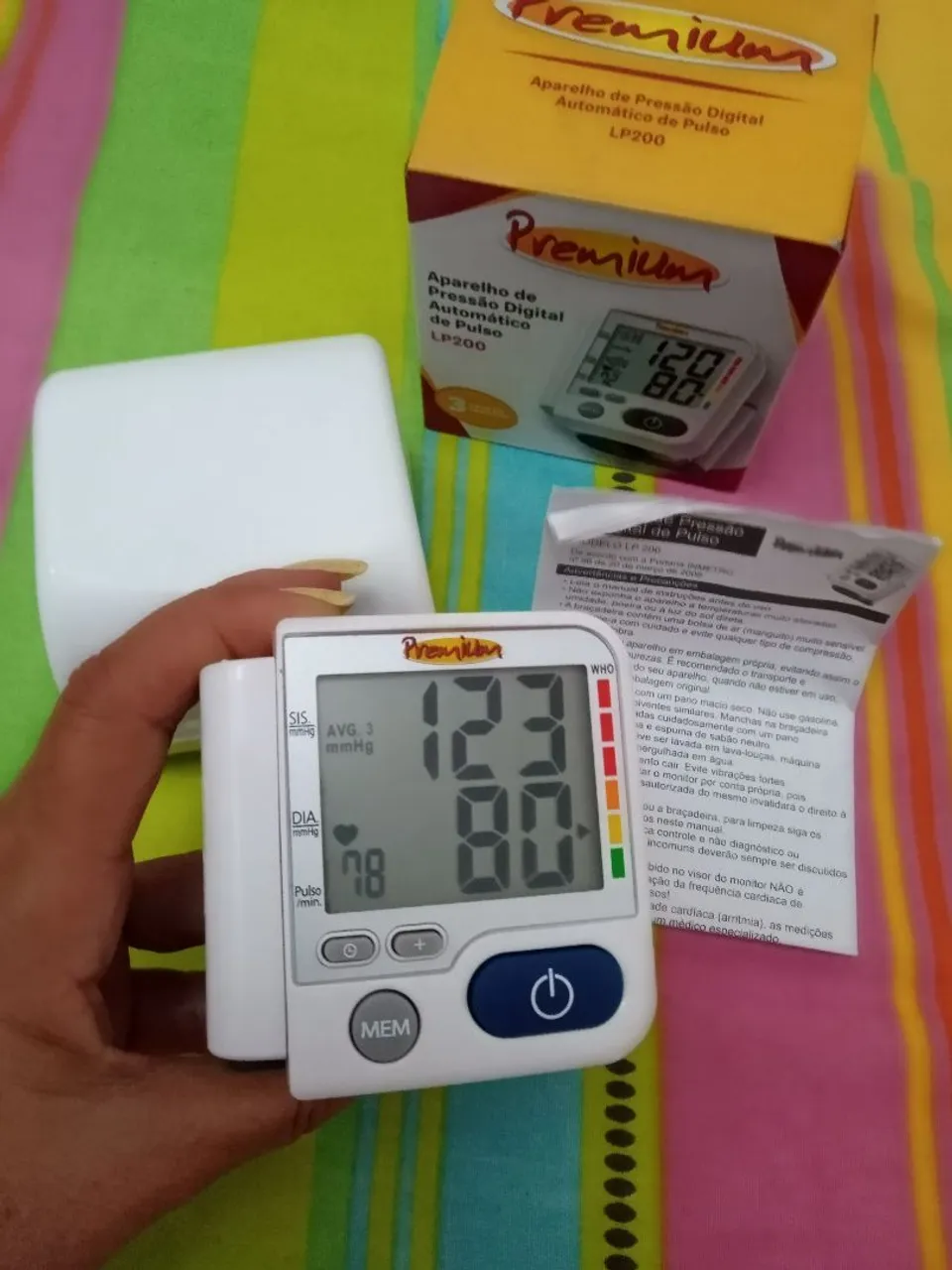 Aparelho de Pressão Digital Automático de Pulso Premium LP200