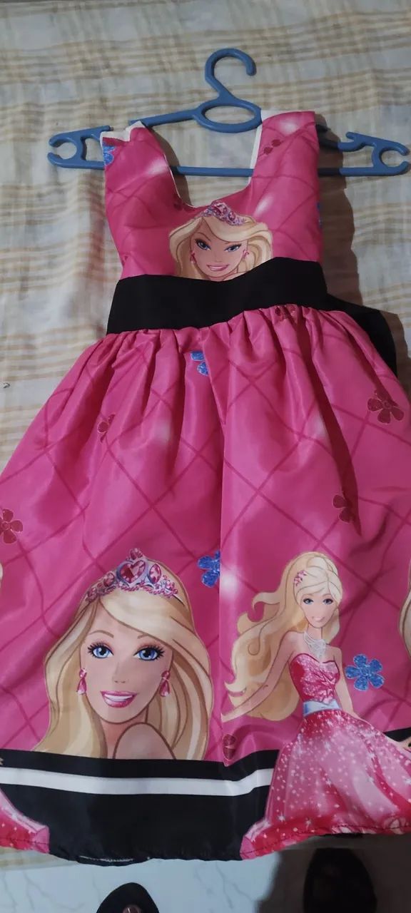 Vestido Infantil Barbie Rosa - Foto 2