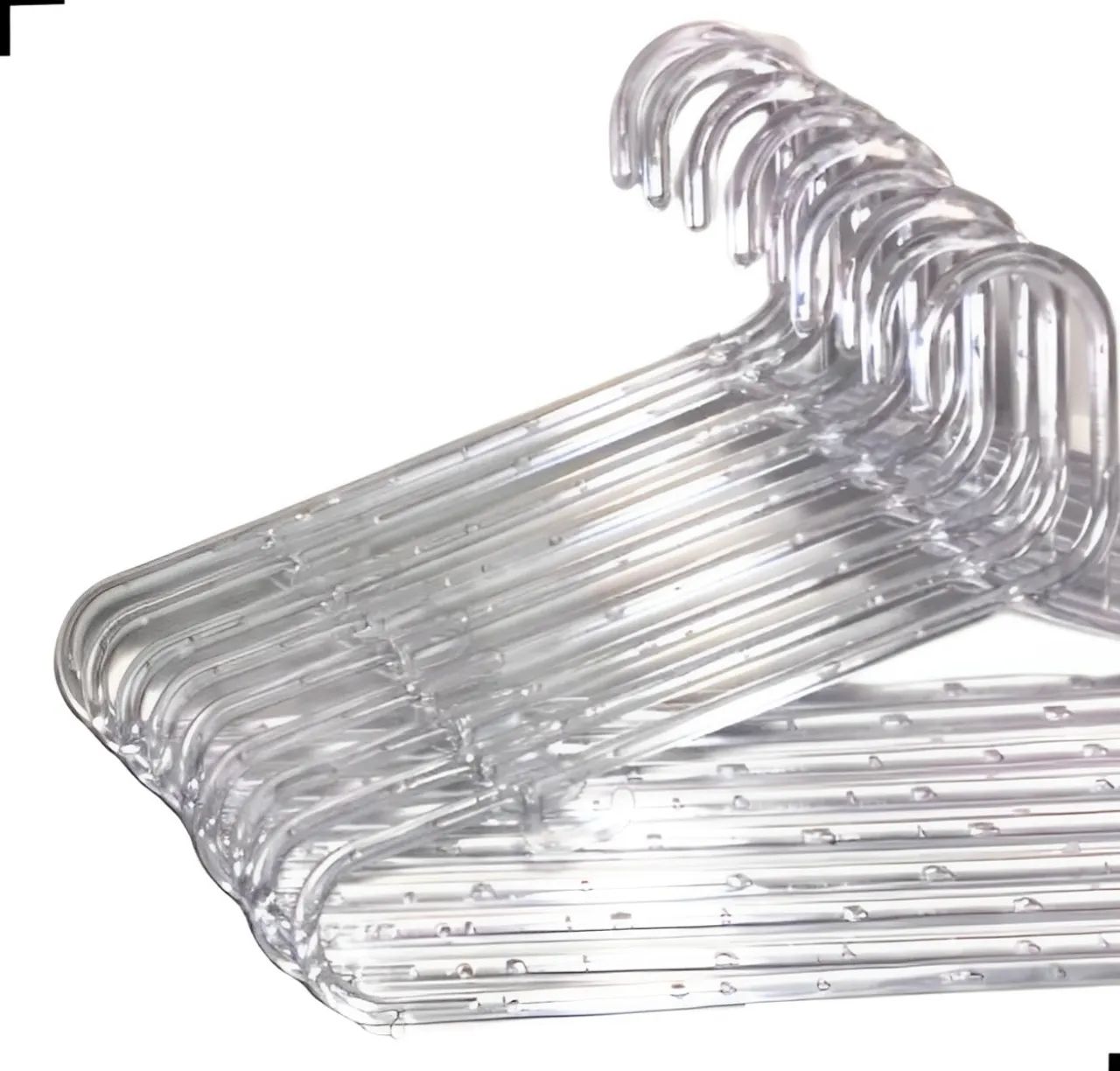 Cabide acrílico transparente + presilha - Foto 3