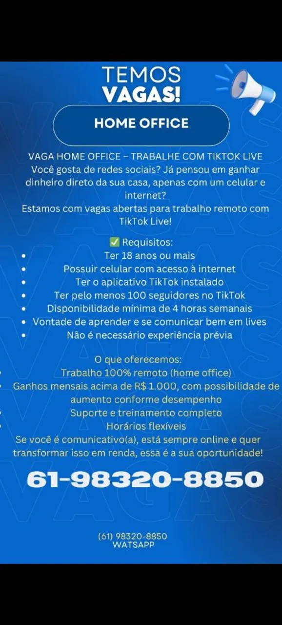 Emprego de home office