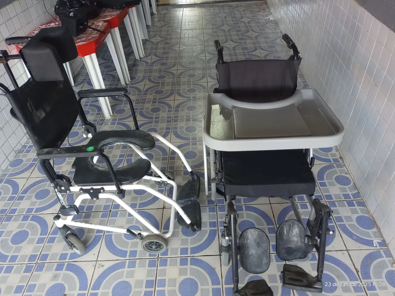 Cadeiras de Rodas para uso hospitalar