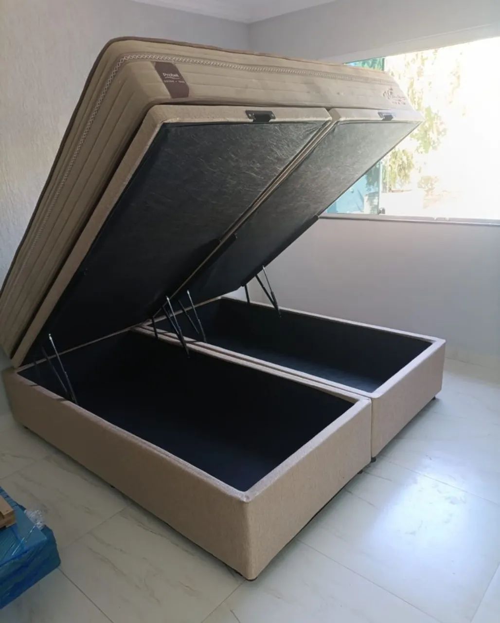 Cama box baú blindado probel super king 