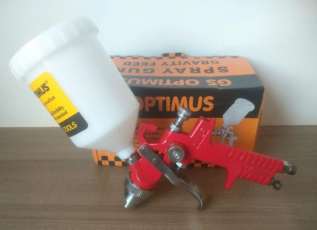 Pistola de pintura Gravidade Optimus Hvlp Nova