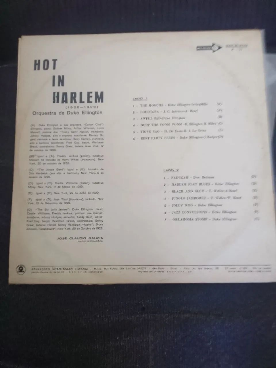 LP Duke Ellington and his Orchestra Hot in Harlem - Foto 2