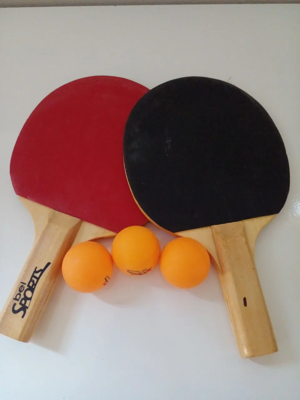 Conjunto de Raquetes de Ping Pong com 3 Bolas