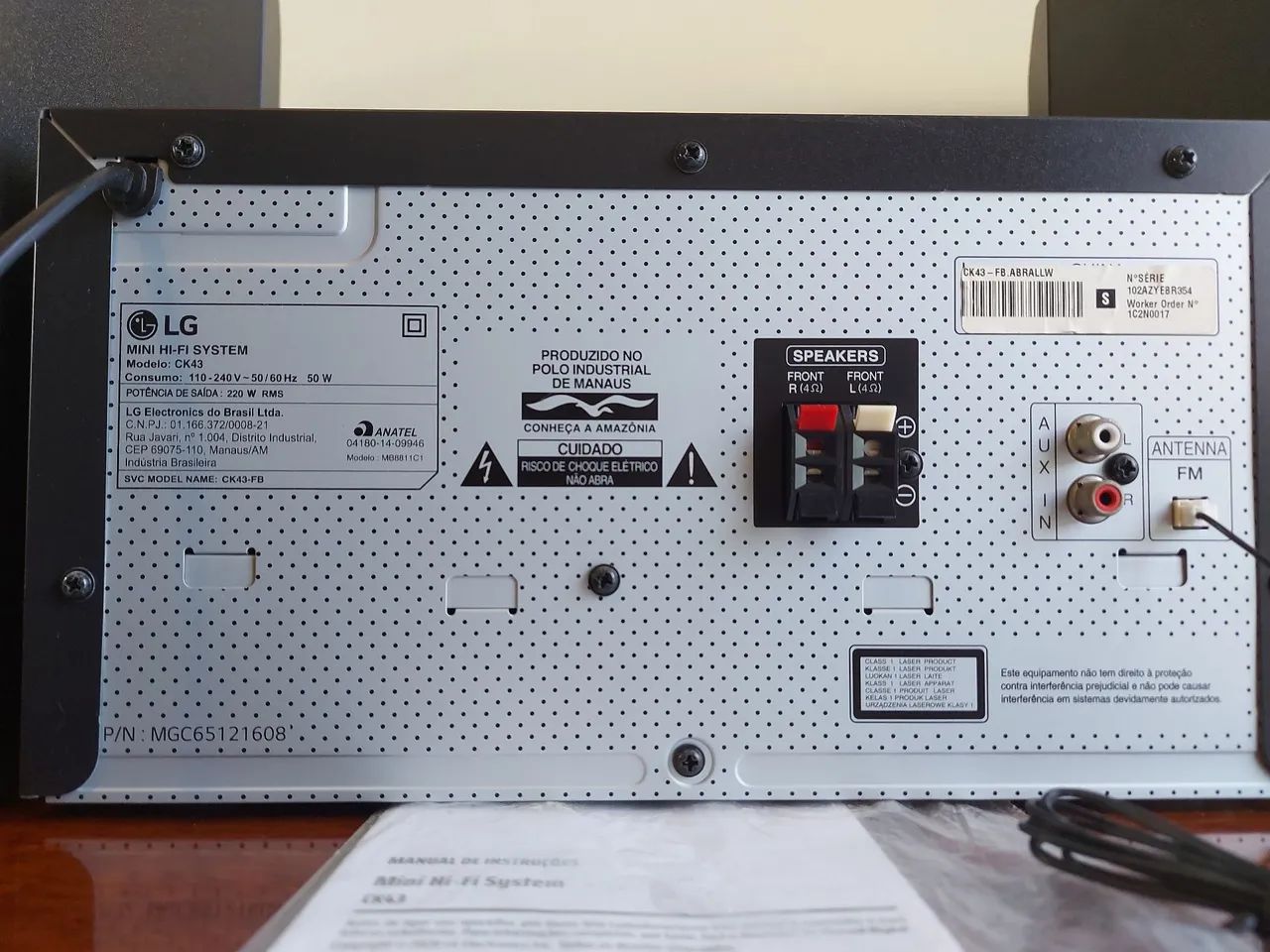 Mini System Multi Bluetooth LG CK43 (2 USB, CD, AUX e Rádio FM) - Foto 3