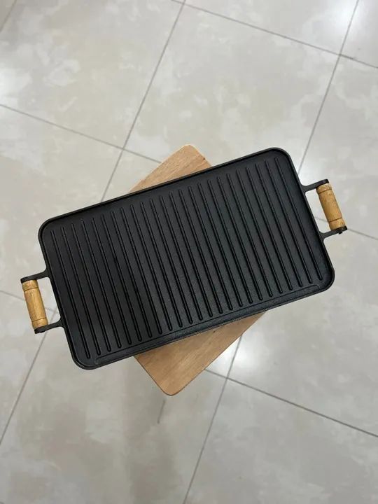 Chapa de Ferro Bifeteira 2 Alças (tipo grill)