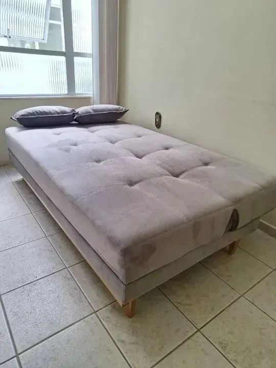 Sofá cama madri veludo produto novo - Foto 2