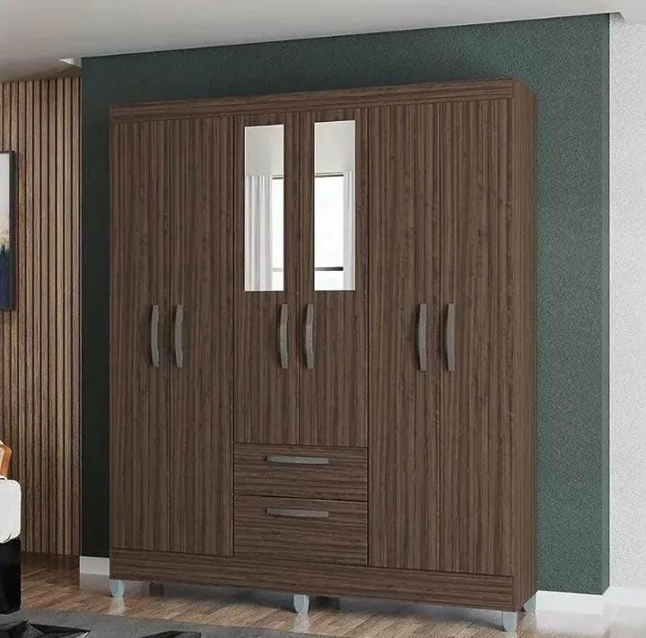 Guarda Roupa Casal Marrom 