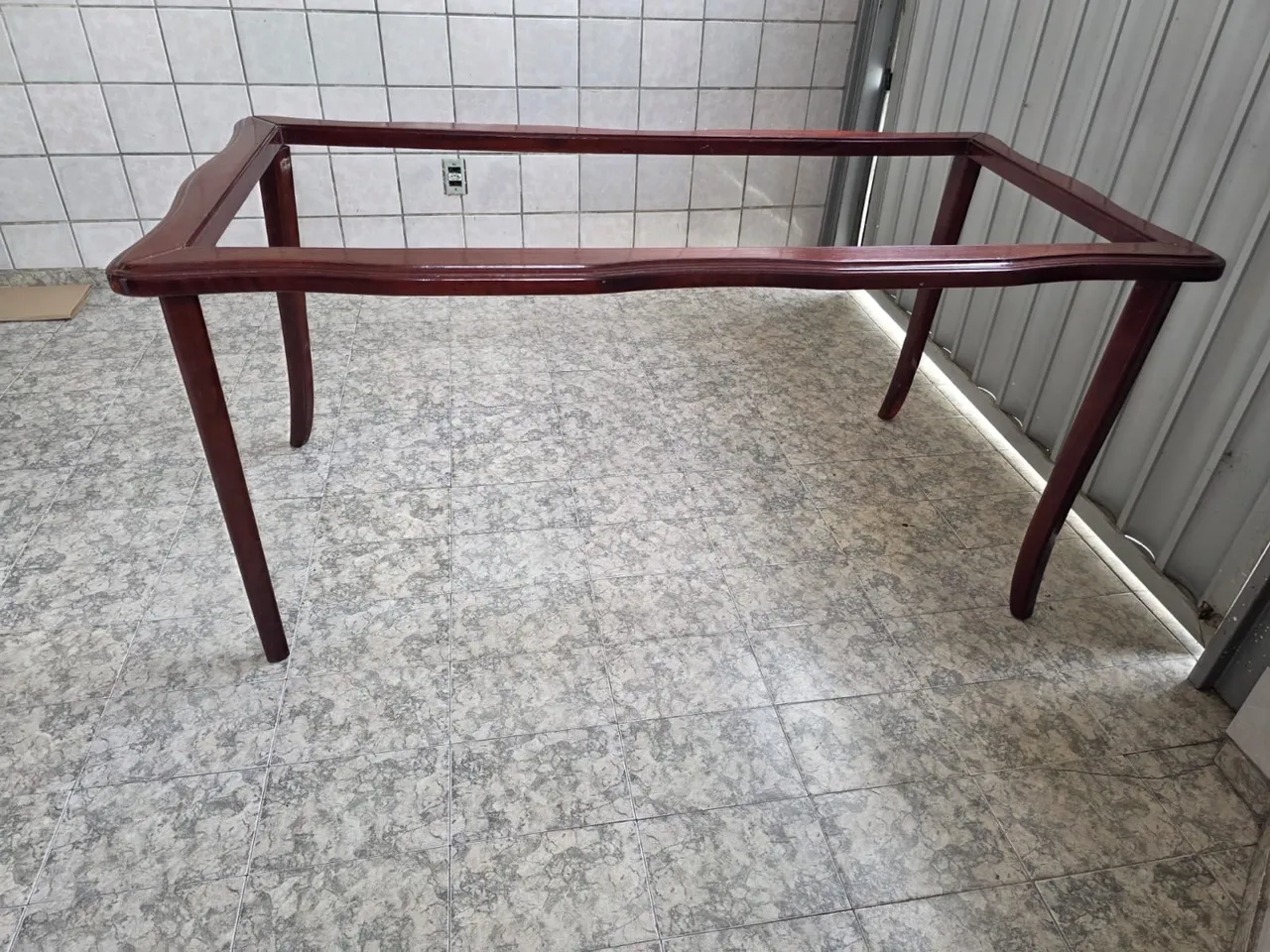 Base de mesa de madeira