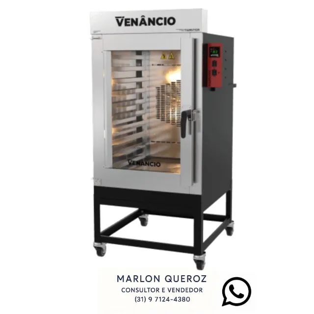 Forno Turbo 8 Esteiras Venâncio a Gás 