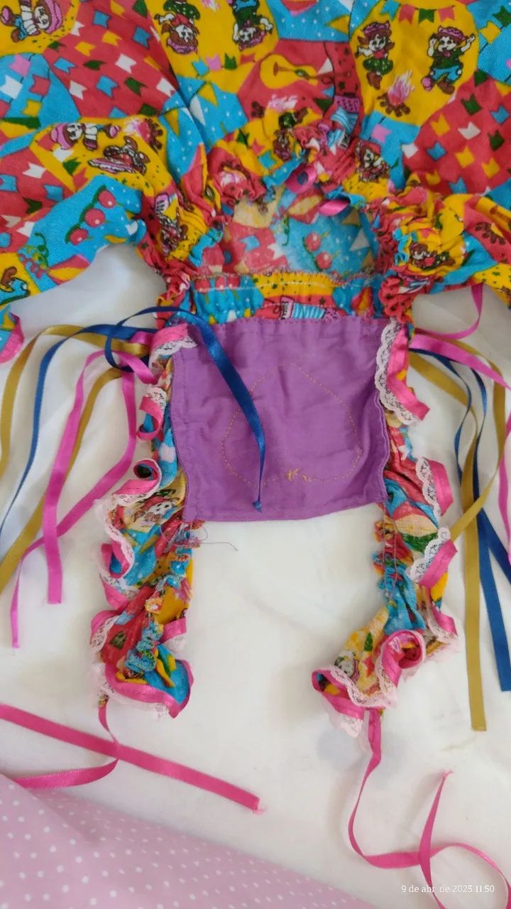Vestido de Festa Junina Infantil - Foto 2