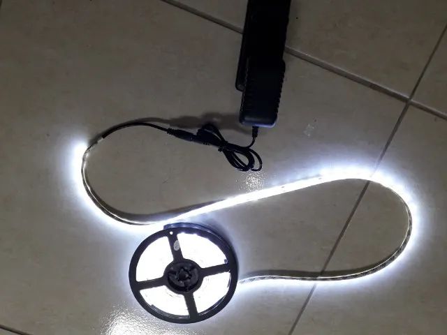fita de led branca 5050 + fonte complet