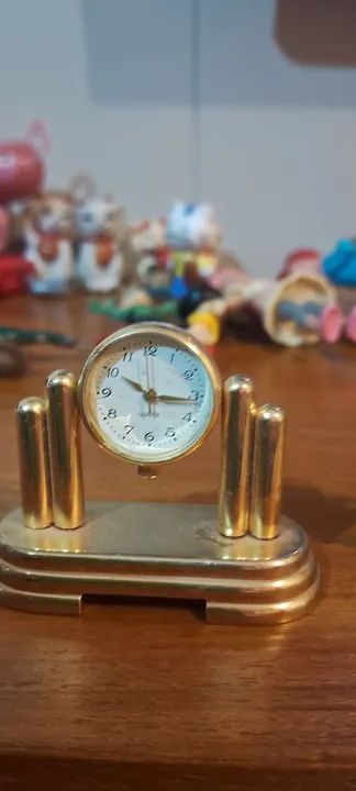 2 Mini Relógios de mesa antigos, decorativos - Foto 3