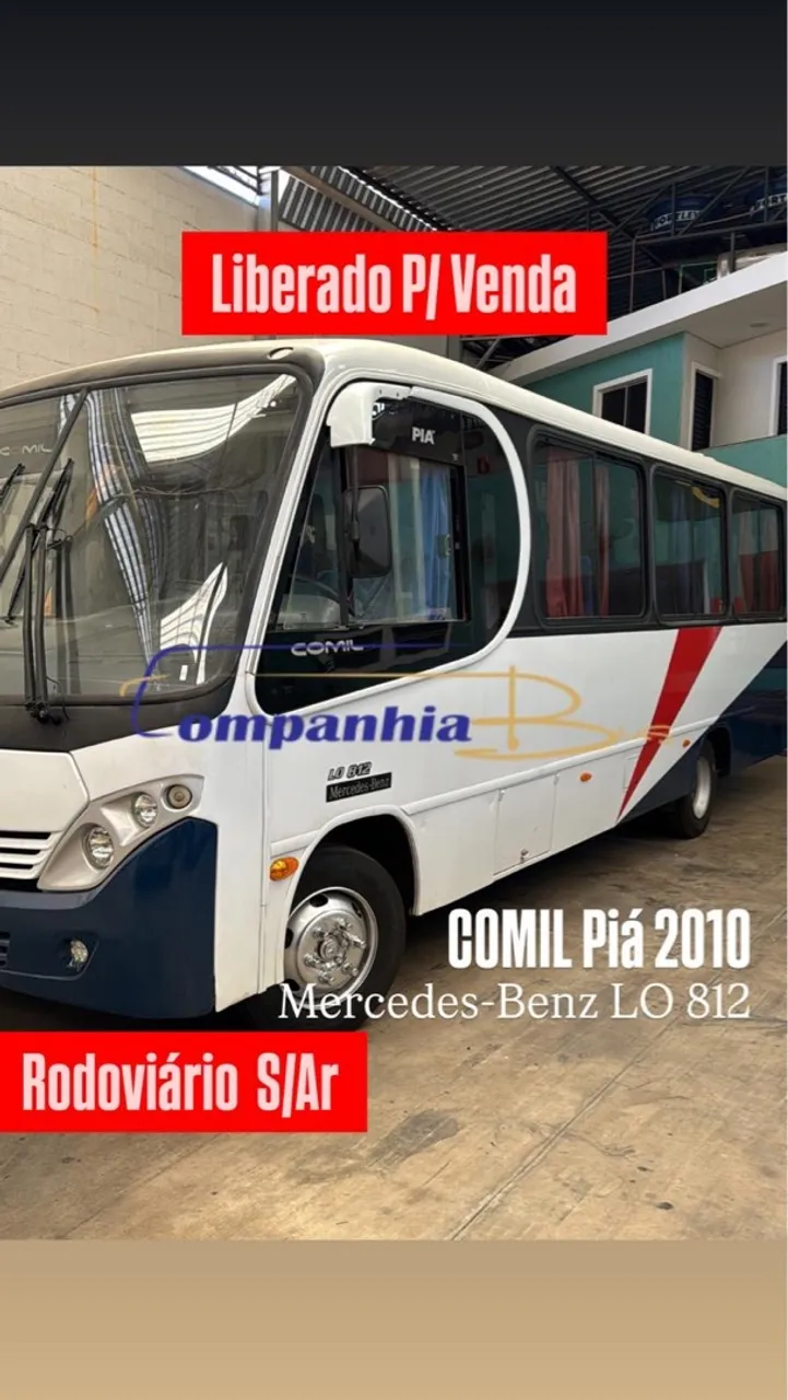 Microônibus Rodoviário COMIL PIA 2010 Mercedes-Benz LO 812