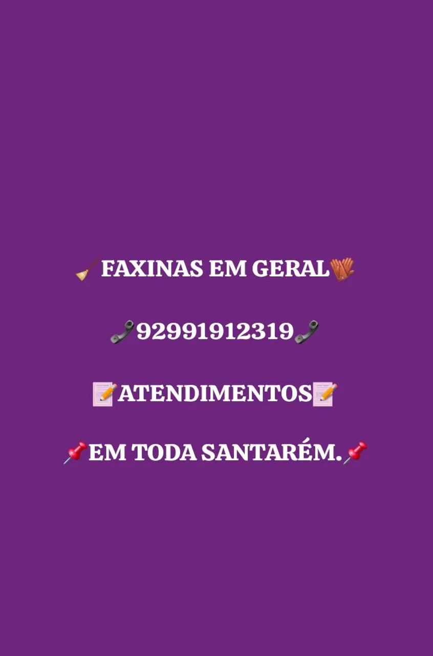 Diária/Faxinas.