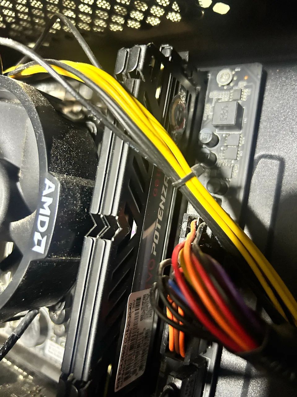 ryzen 5 3400G placa mãe C.A320M-K PRO 16gb de memória 2x8 - Foto 5