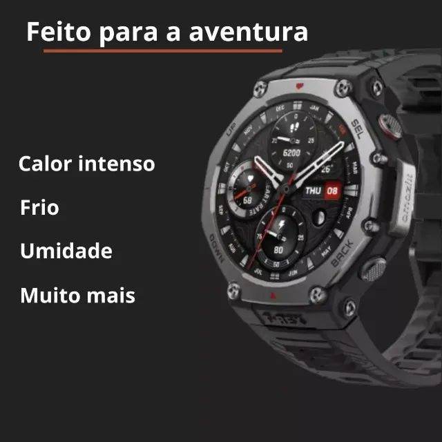 Relógio Smartwatch Amazfit T-rex 3 Preto ou Cinza. - Foto 5