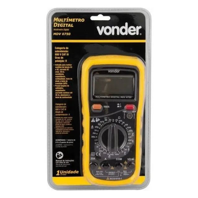 Multímetro Digital MDV 0750 Vonder