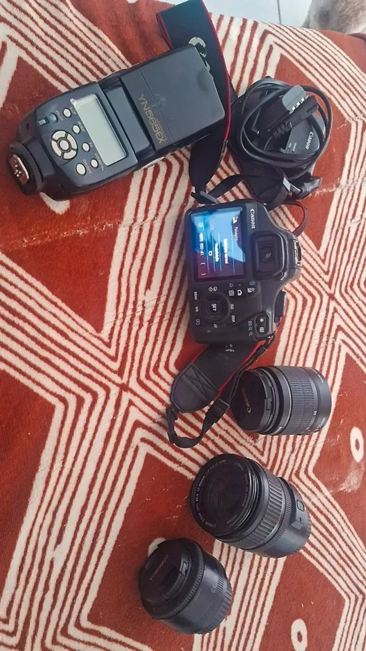  Camera cânon Eos T3 completa - Foto 3