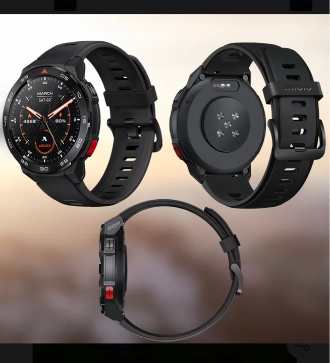 Smartwatch Mibro Gs Pro 1.43 Pulseira Preta Xpaw013