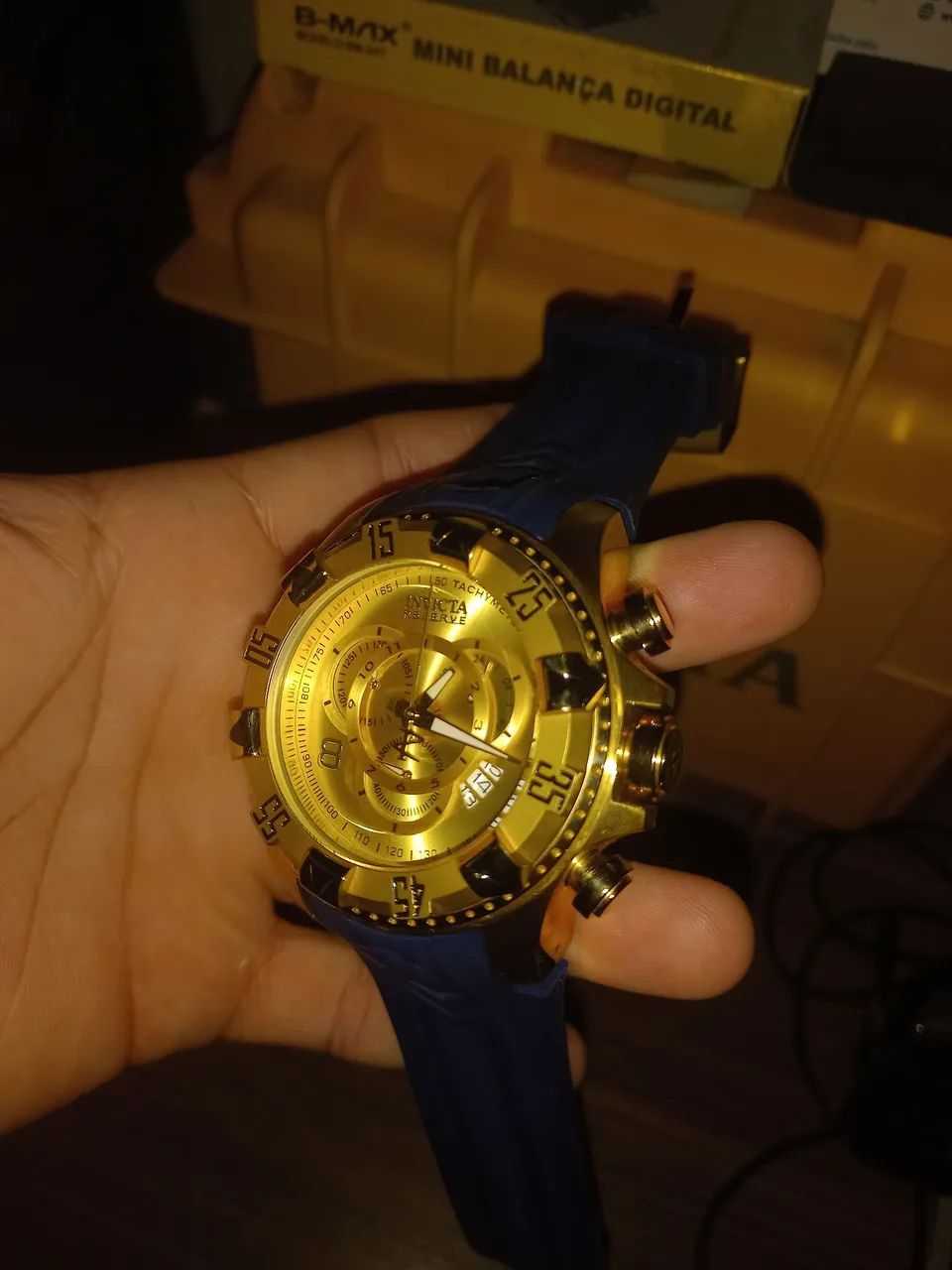 Relógio Invicta Reserve - Dourado - Top suíço  - Foto 3
