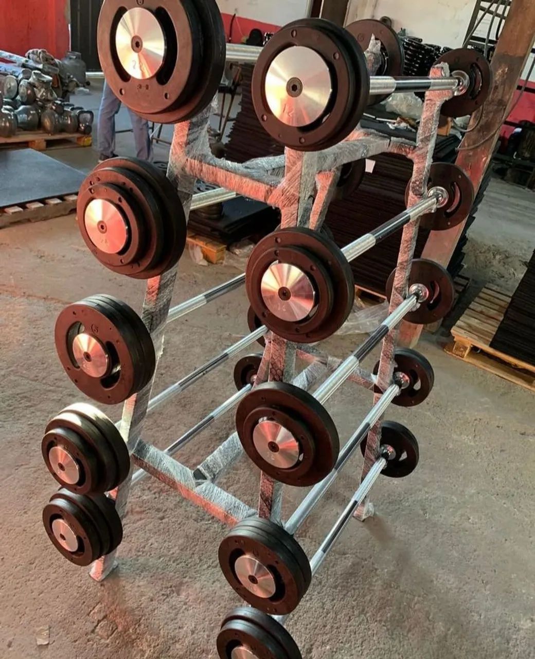 Jogo de barras montadas novas 