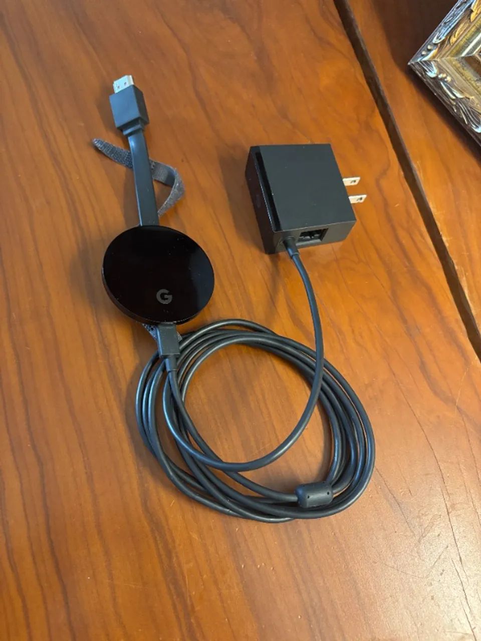 Google Chromecast Media Player Ultra 4k Preto Original Perfeito - Foto 4