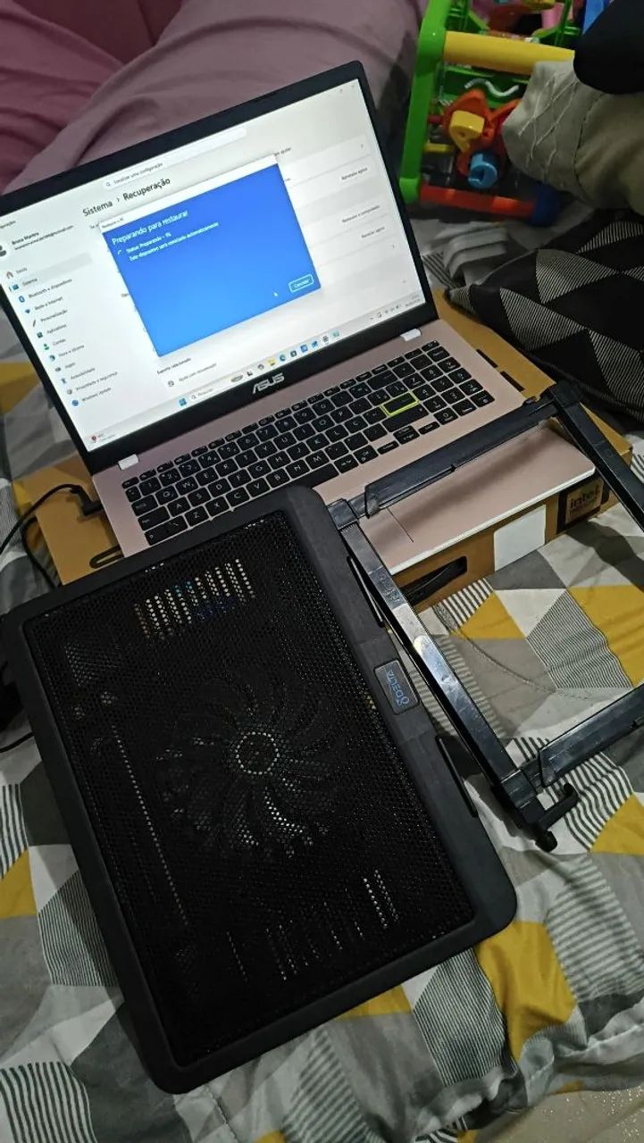? Notebook ASUS Vivobook Go 15 - Rosa | Pouquíssimo uso - Foto 4