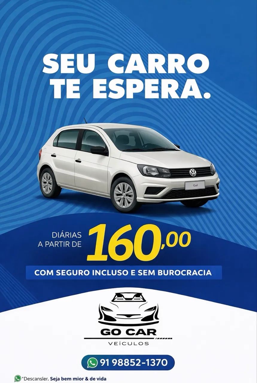 Aluguel de veículos sem burocracia.